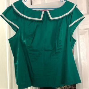ModCloth fitted sailor tee - like new! Size 1x